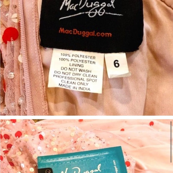 Elegant Pink One-Shoulder Mac Dugal Dress NWT - Picture 6 of 10